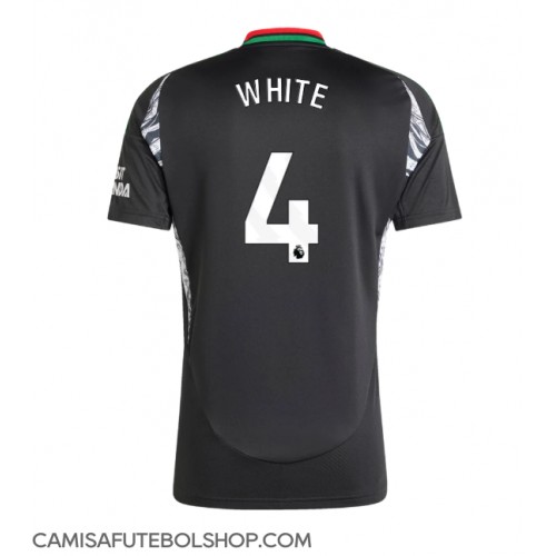 Camisa de time de futebol Arsenal Ben White #4 Replicas 2º Equipamento 2024-25 Manga Curta